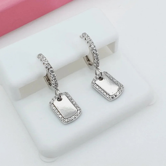 "925 Sterling Silver Cubic Zirconia Earrings, U19254687 - Picture 11 of 11